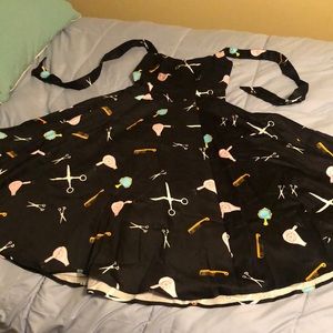Hair stylist dress, retro, size 6